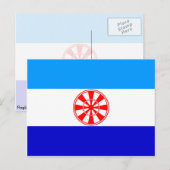 Carte Postale Drapeau Evenkia, Russie (Devant / Derrière)