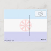 Carte Postale Drapeau Evenkia, Russie (Dos)