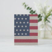 CARTE POSTALE DRAPEAU FÊTE DU 4 JUILLET  (Debout devant)