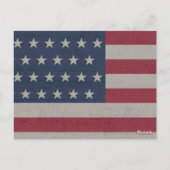 CARTE POSTALE DRAPEAU FÊTE DU 4 JUILLET  (Dos)