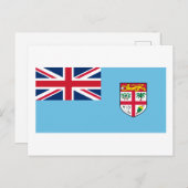 Carte postale Drapeau Fidji (Devant / Derrière)