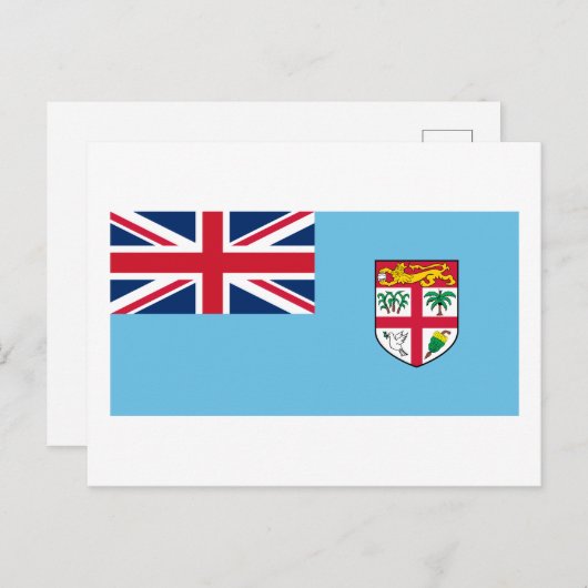 Carte postale Drapeau Fidji (Devant / Derrière)