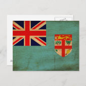 Carte Postale Drapeau Fidji (Devant / Derrière)