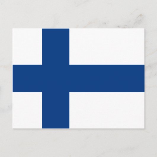 Carte postale drapeau finlandais (Devant)