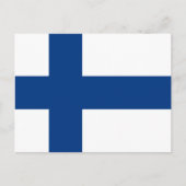 Carte Postale Drapeau finlandais (Devant)