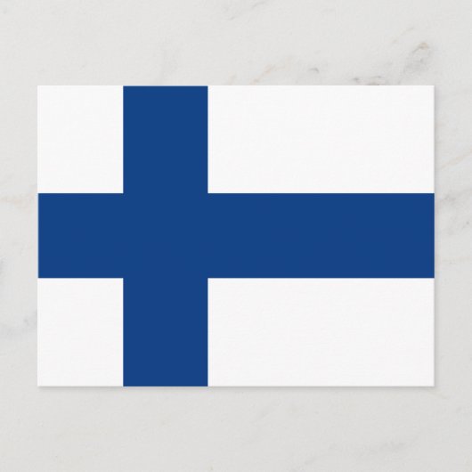 Carte Postale Drapeau finlandais (Devant)