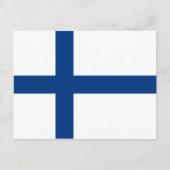 Carte Postale Drapeau Finlande (Devant)
