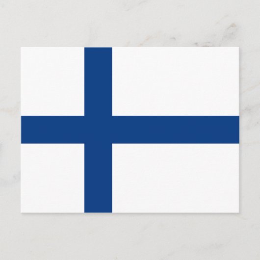 Carte Postale Drapeau Finlande (Devant)