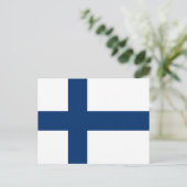 Carte Postale Drapeau Finlande (Debout devant)