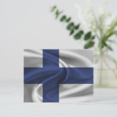 Carte Postale Drapeau Finlande (Debout devant)