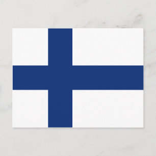 Carte postale Drapeau Finlande