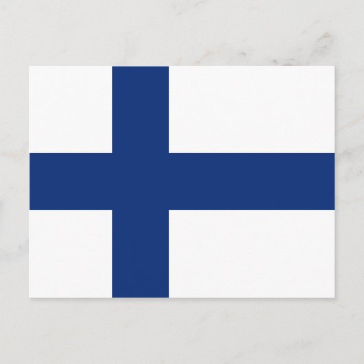 Carte postale Drapeau Finlande (Devant)