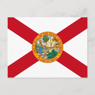 Carte postale Drapeau Floride