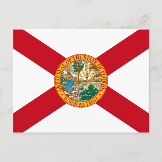 Carte postale Drapeau Floride (Devant)
