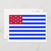 Carte Postale Drapeau Fort Mercer (Devant / Derrière)