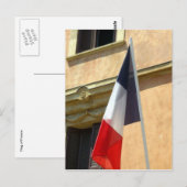 Carte Postale drapeau français (Devant / Derrière)