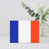 Carte Postale drapeau français (Debout devant)