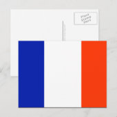 Carte Postale drapeau français (Devant / Derrière)