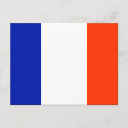 Carte Postale drapeau français (Devant)
