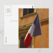 Carte Postale drapeau français (Devant / Derrière)