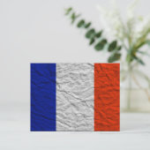 Carte Postale drapeau français (Debout devant)