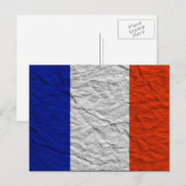 Carte Postale drapeau français (Devant / Derrière)