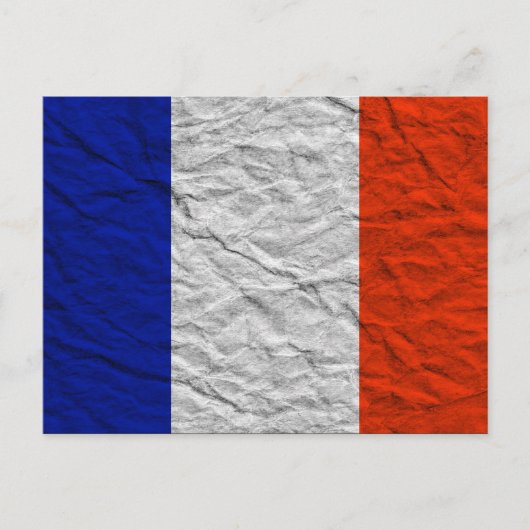 Carte Postale drapeau français (Devant)