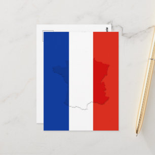 Carte Postale drapeau français