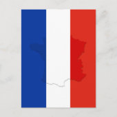 Carte Postale drapeau français (Devant)