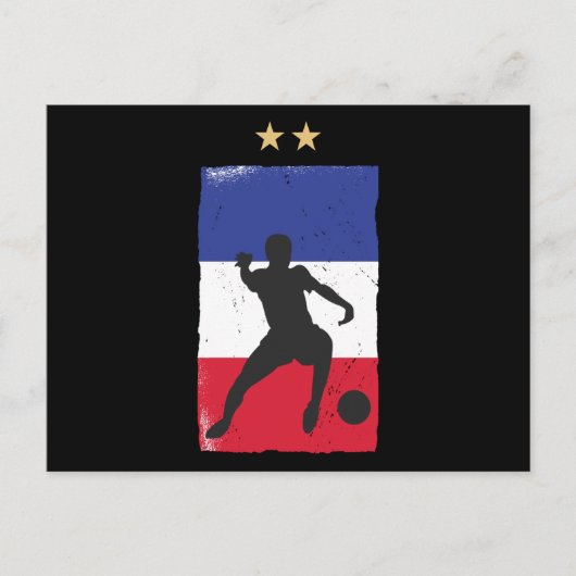 Carte Postale Drapeau français du drapeau français du maillot de (Devant)