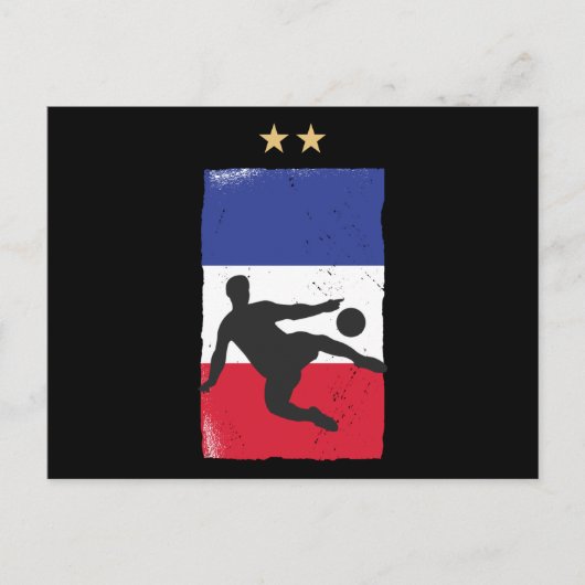 Carte Postale Drapeau français du drapeau français du maillot de (Devant)