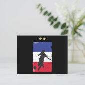 Carte Postale Drapeau français du drapeau français du maillot de (Debout devant)