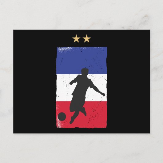 Carte Postale Drapeau français du drapeau français du maillot de (Devant)
