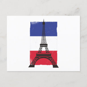 Carte Postale Drapeau français France