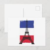 Carte Postale Drapeau français France (Devant / Derrière)