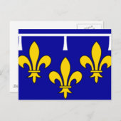 Carte Postale Drapeau français Orléans (Devant / Derrière)