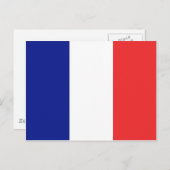 Carte Postale Drapeau français Tricolore (Devant / Derrière)