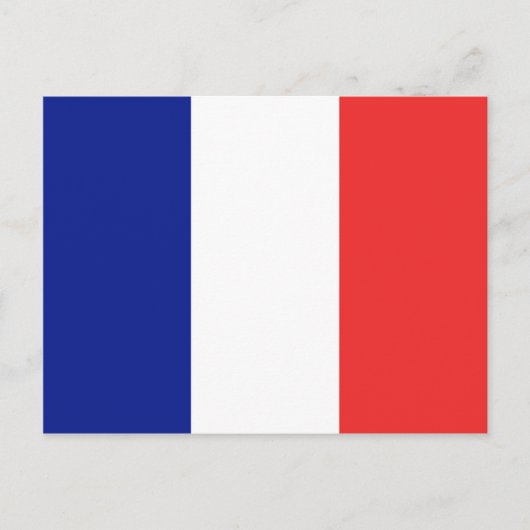 Carte Postale Drapeau français Tricolore (Devant)