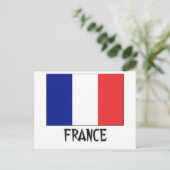 Carte Postale Drapeau France (Debout devant)