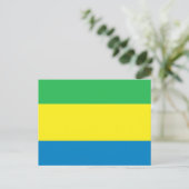 Carte Postale Drapeau Gabon (Debout devant)