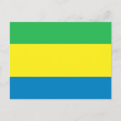 Carte Postale Drapeau Gabon (Devant)