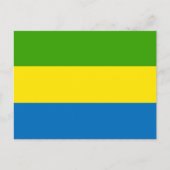 Carte Postale Drapeau Gabon (Devant)