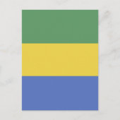 Carte Postale Drapeau Gabon (Devant)