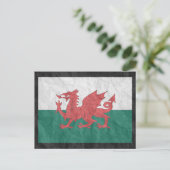 Carte Postale Drapeau gallois (Debout devant)