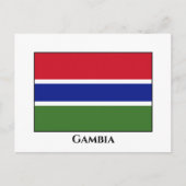 Carte Postale Drapeau Gambie (Devant)