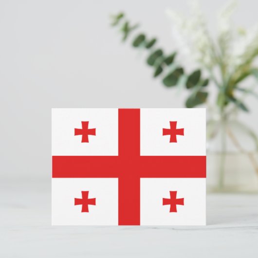 Carte postale Drapeau Géorgie (Debout devant)