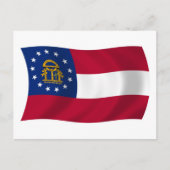 Carte postale Drapeau Géorgie (Devant)