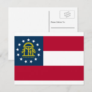 Carte Postale Drapeau géorgien, Drapeau de la Géorgie