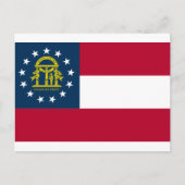 Carte Postale Drapeau géorgien, Drapeau de la Géorgie (Devant)