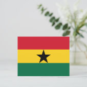 Carte Postale Drapeau ghanéen, Drapeau du Ghana (Debout devant)